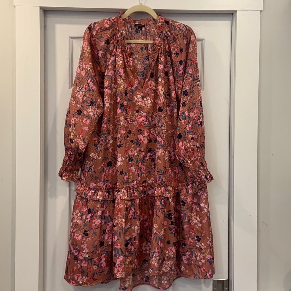 Ann Taylor pink floral dress M